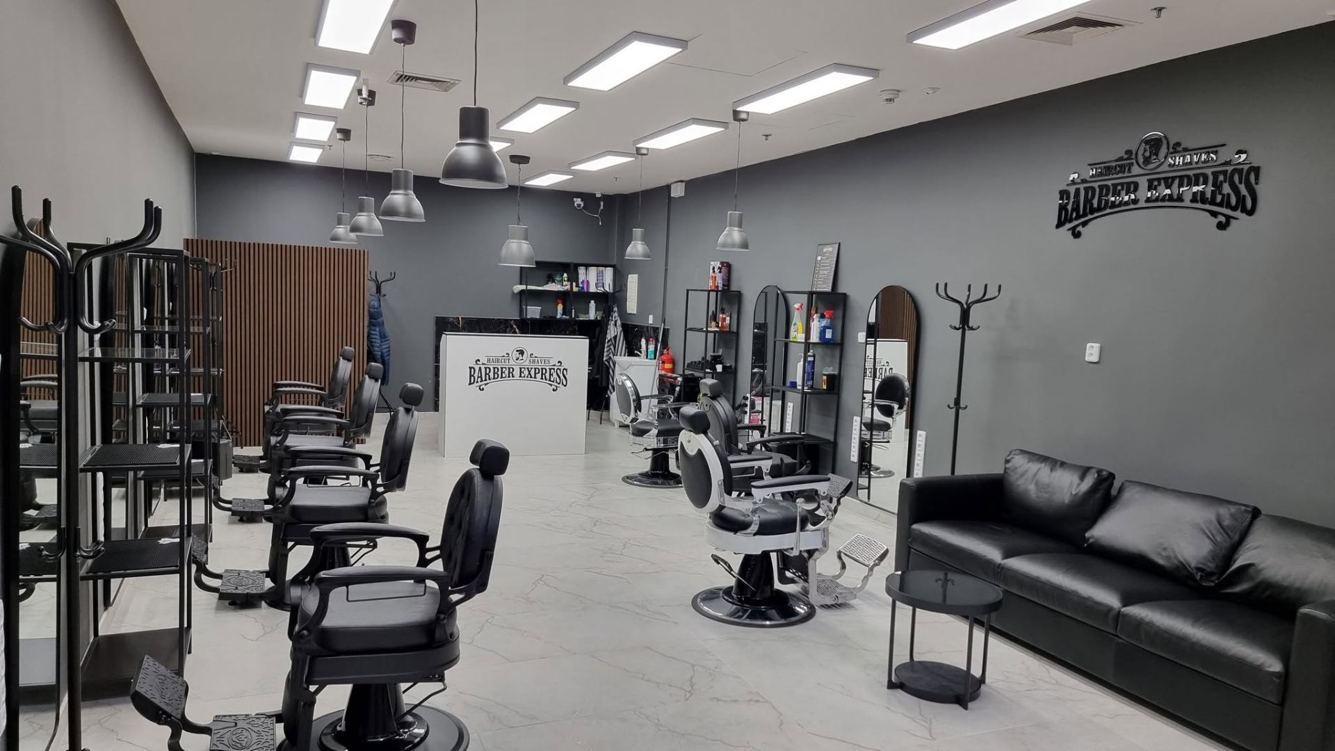 Interiér Barber Express